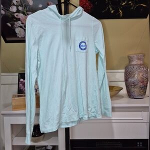 Vineyard Vines Soft Blue Lightweight Hoodie